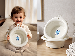 母婴产品渲染-脸盆