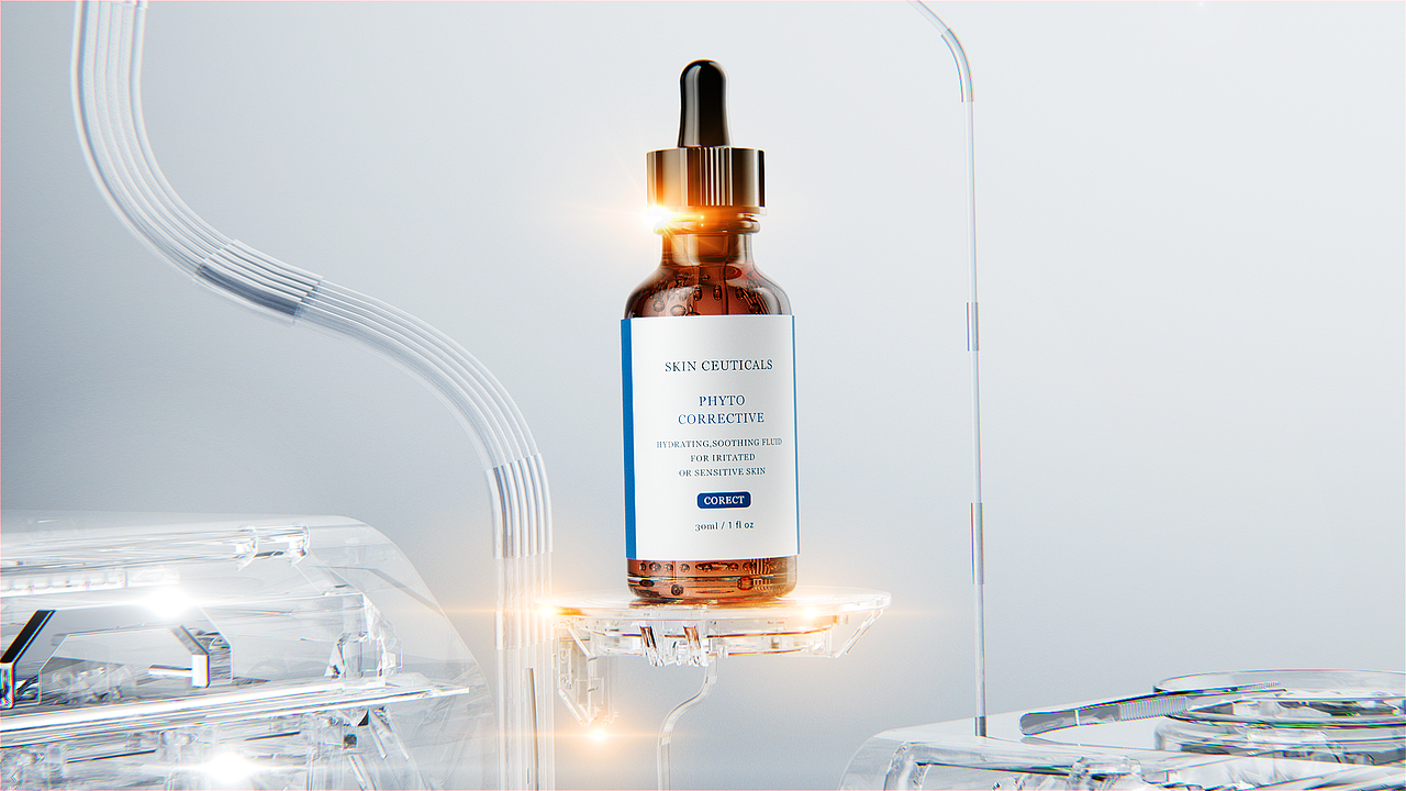 修可丽精华液三维动画渲染练习