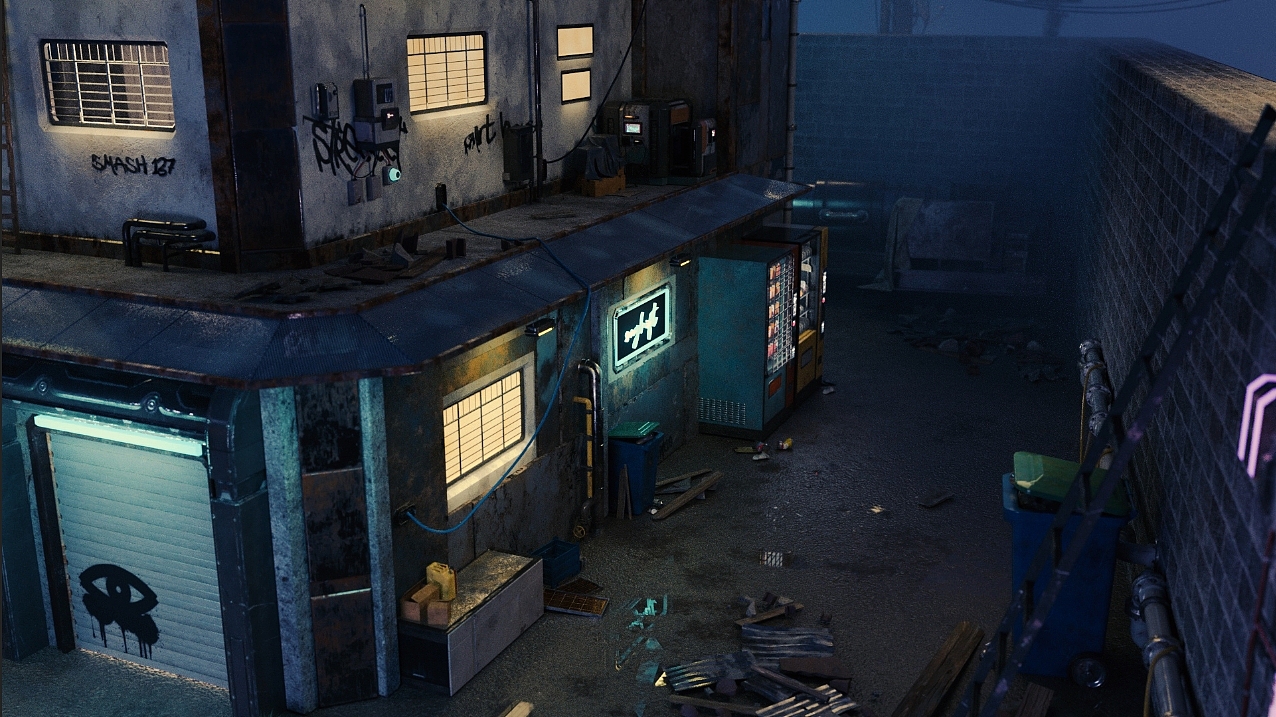 AFTER THE RAIN-三维灯光渲染&场景搭建