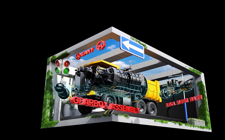 海外会展  裸眼3D项目独立制作，C4D+Redshift+AE+PR