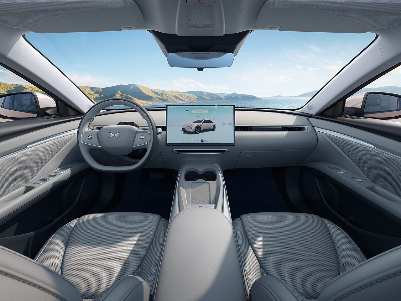 「汽车修图」全新小鹏MONA 03上市美图&KV修图