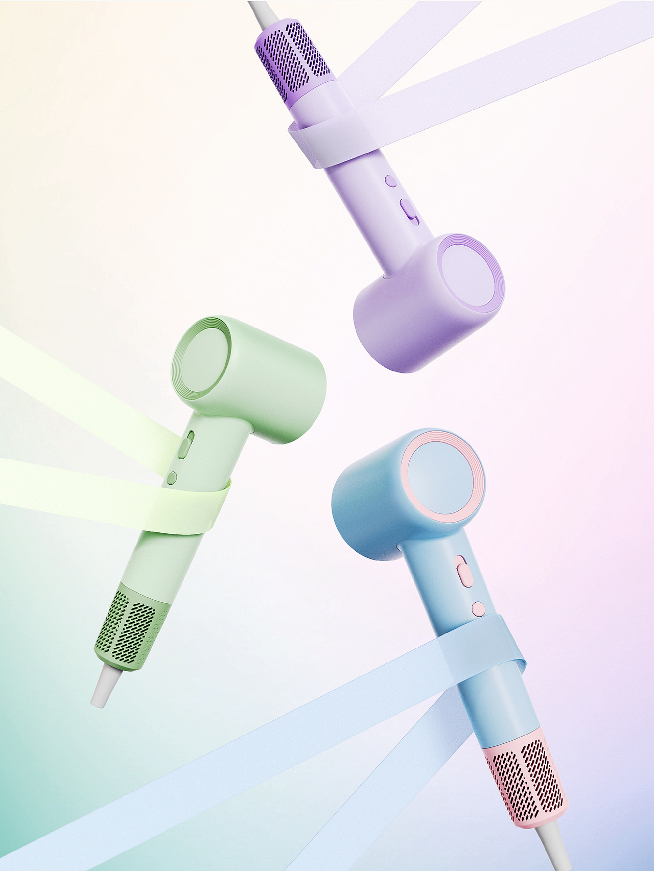 小熊电器 x 瑞德设计 | 小熊润A2高速吹风机-产品设计（图ZMzc3NTAxMjQ4） - 生活用品 - 站酷设计师瑞德设计股份原创素材 - 站酷ZCOOL