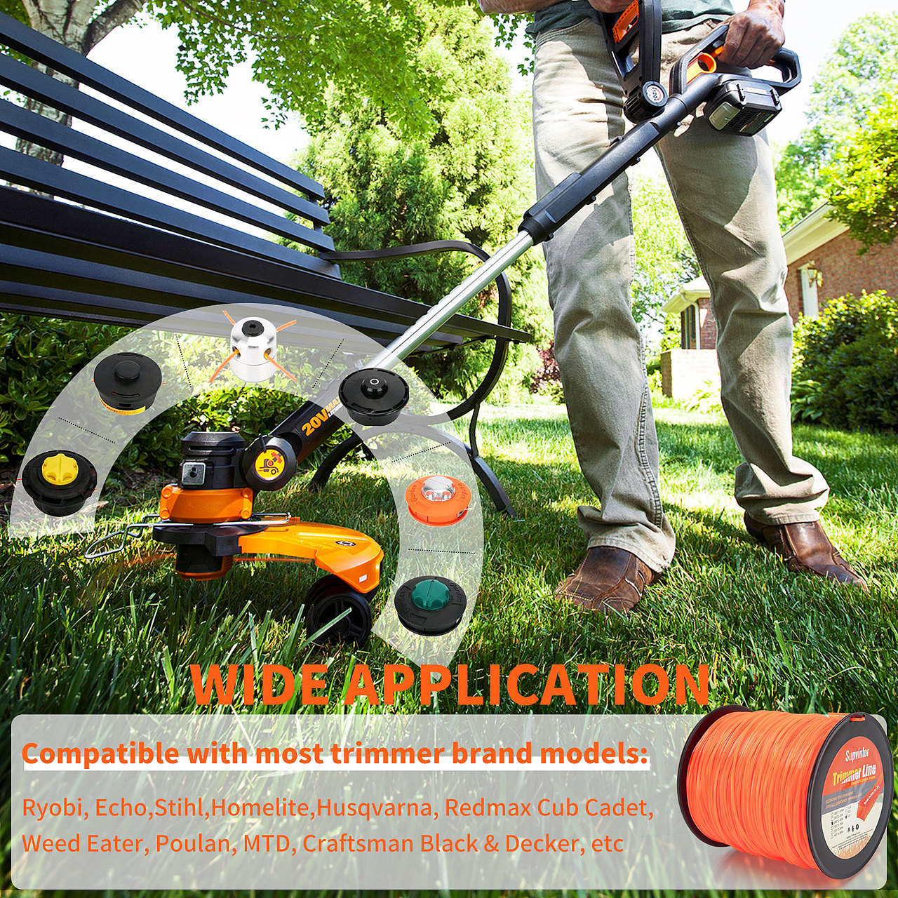 方形线轴-除草机配件-亚马逊主副图设计/A+（图ZMzc3NTA2MDgw） - 生活用品 - 站酷设计师汤圆与肥包原创素材 - 站酷ZCOOL