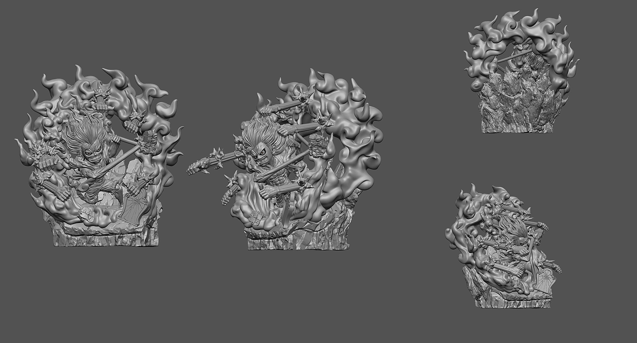 海贼王手办设计-蛇人路飞（图ZMzc3NTA5MzAw） - 手办/模玩 - 站酷设计师深山老羊D原创素材 - 站酷ZCOOL