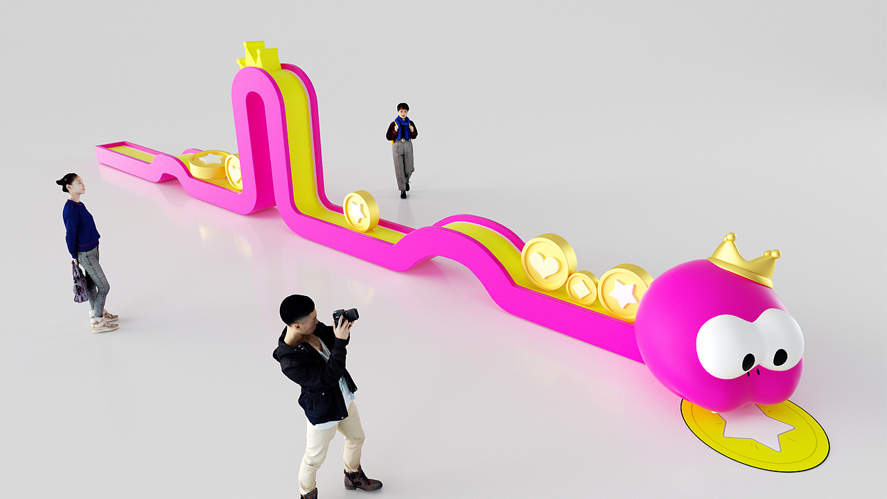 蛇年IP双旦新年美陈展-画蛇添财（图ZMzc3NTIzNzgw） - IP形象 - 站酷设计师西创文化原创素材 - 站酷ZCOOL