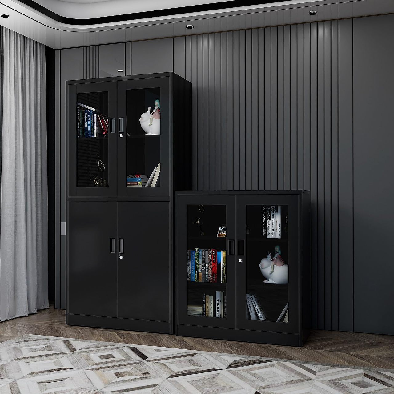 黑色金属储物柜listing