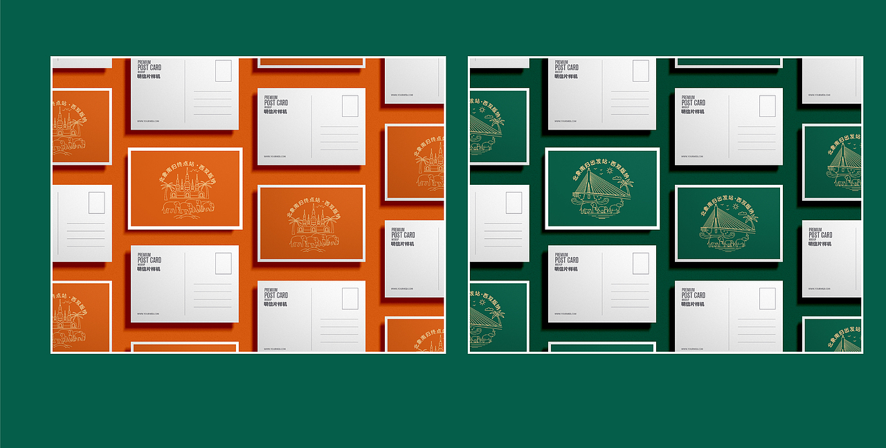 西双版纳大渡岗北象南归特色村子标识设计方案