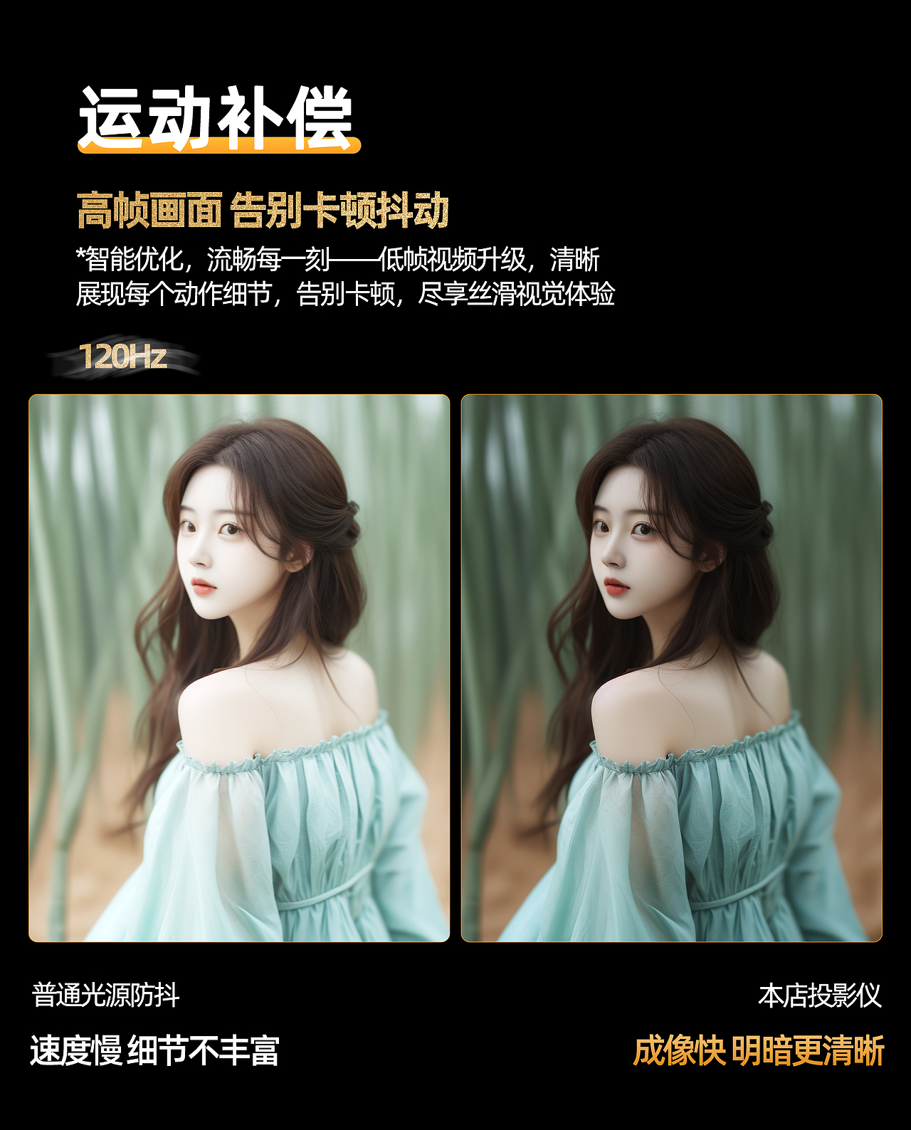 4K智能投影仪详情页设计