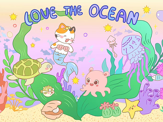 闪魔Love The Ocean可爱环保系列手机壳合集