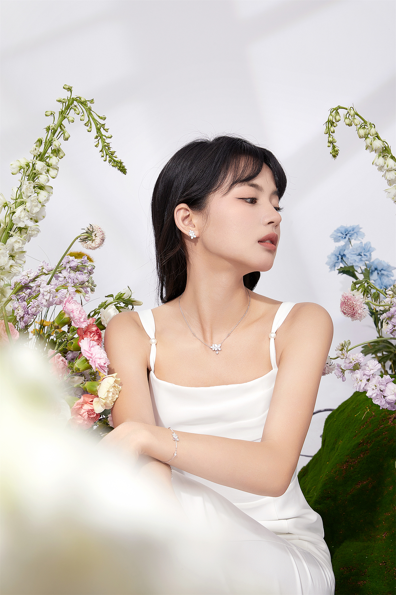 珠宝人像修图 | 银饰套系模特佩戴图（图ZMzc3NTc0MzE2） - 修图/后期 - 站酷设计师珠宝产品人像修图原创素材 - 站酷ZCOOL