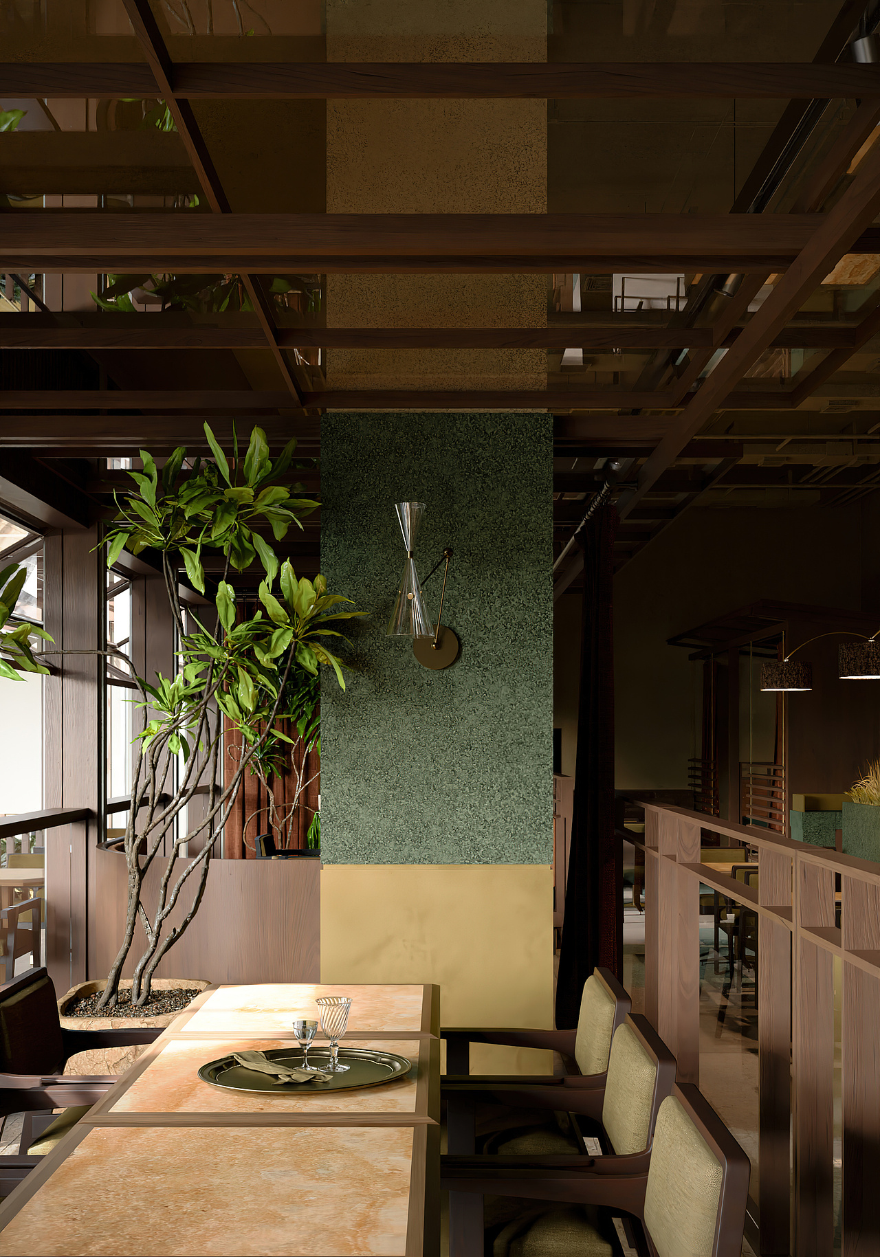 南洋风餐厅设计|文字青年的吃饭地（图ZMzc3NTc4Nzcy） - 酒店餐饮设计 - 站酷设计师创乂元视觉设计原创素材 - 站酷ZCOOL