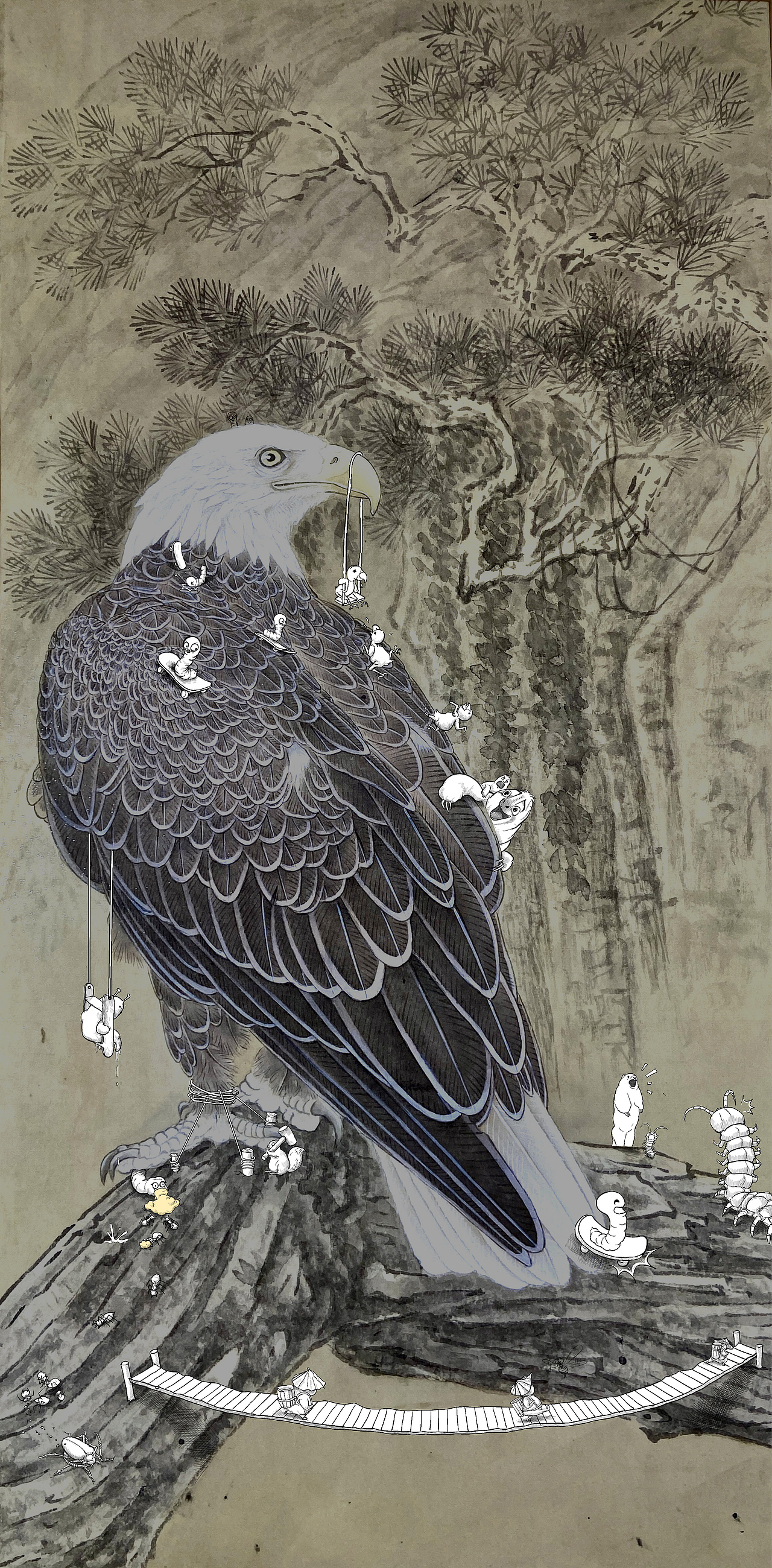 玩勒个玩（图ZMzc3NTc5ODg4） - 创作习作 - 站酷设计师蓝白绘原创素材 - 站酷ZCOOL