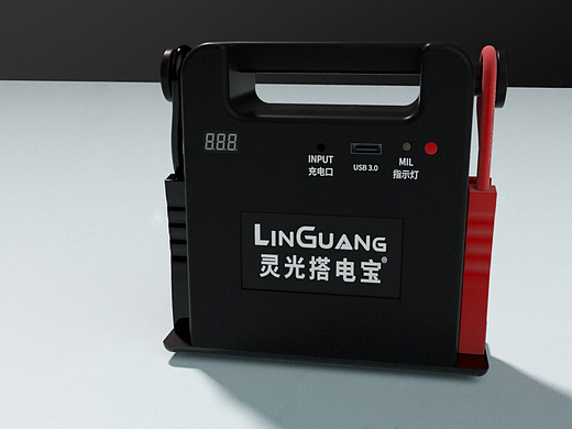 汽车搭电宝 C4D+OC渲染