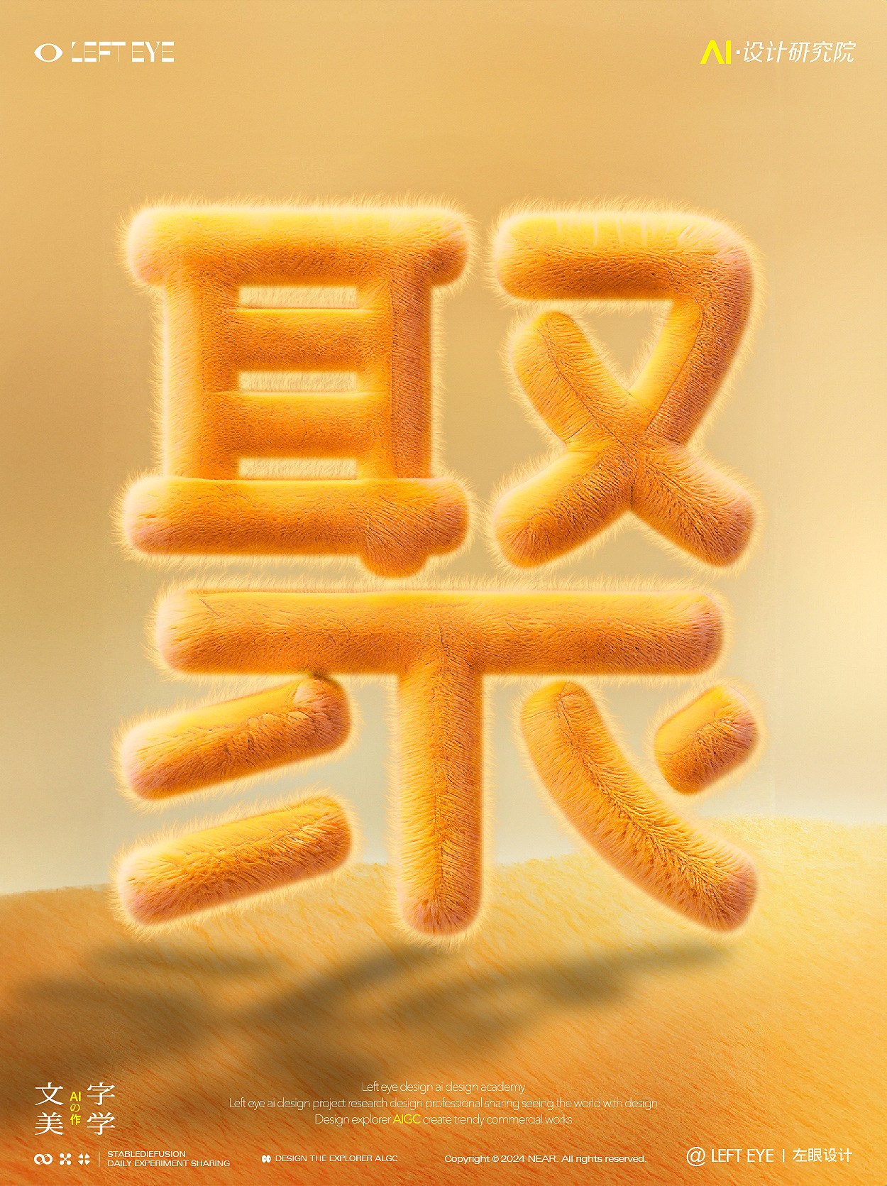 AIGC·生成毛发文字效果（图ZMzc3NjA2Nzg0） - 字体/字形 - 站酷设计师左眼设计AIGC原创素材 - 站酷ZCOOL