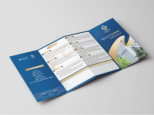 金融管理学院宣传册设计高校学术风