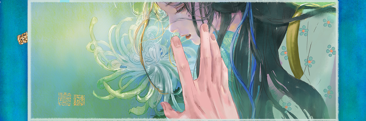 《辰色 • 中国十二色》之 ❁ 亥时 • 月白（图ZMzc3NjIyNzA0） - 绘本 - 站酷设计师李若绮酿造原创素材 - 站酷ZCOOL