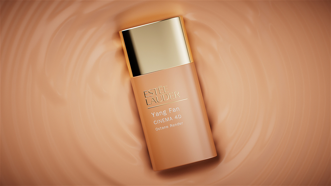 C4D雅诗兰黛化妆品动态解析