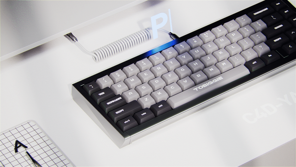 C4D机械键盘动态技术解析