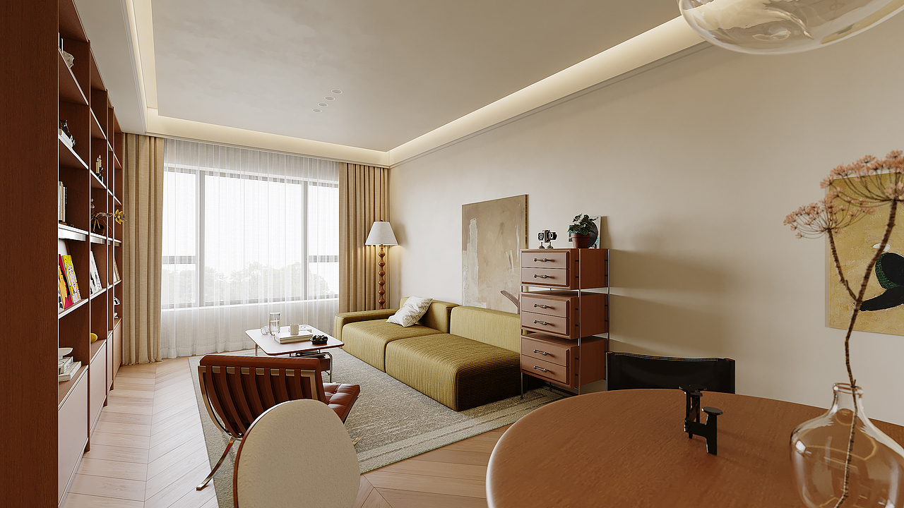 近期渲染|现代中古风