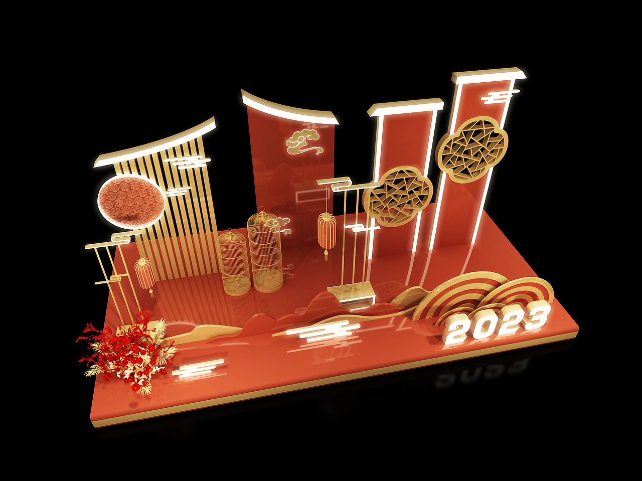 兔年拍照打卡点（图ZMzc3NjM0NDgw） - 其他 - 站酷设计师Fing_原创素材 - 站酷ZCOOL