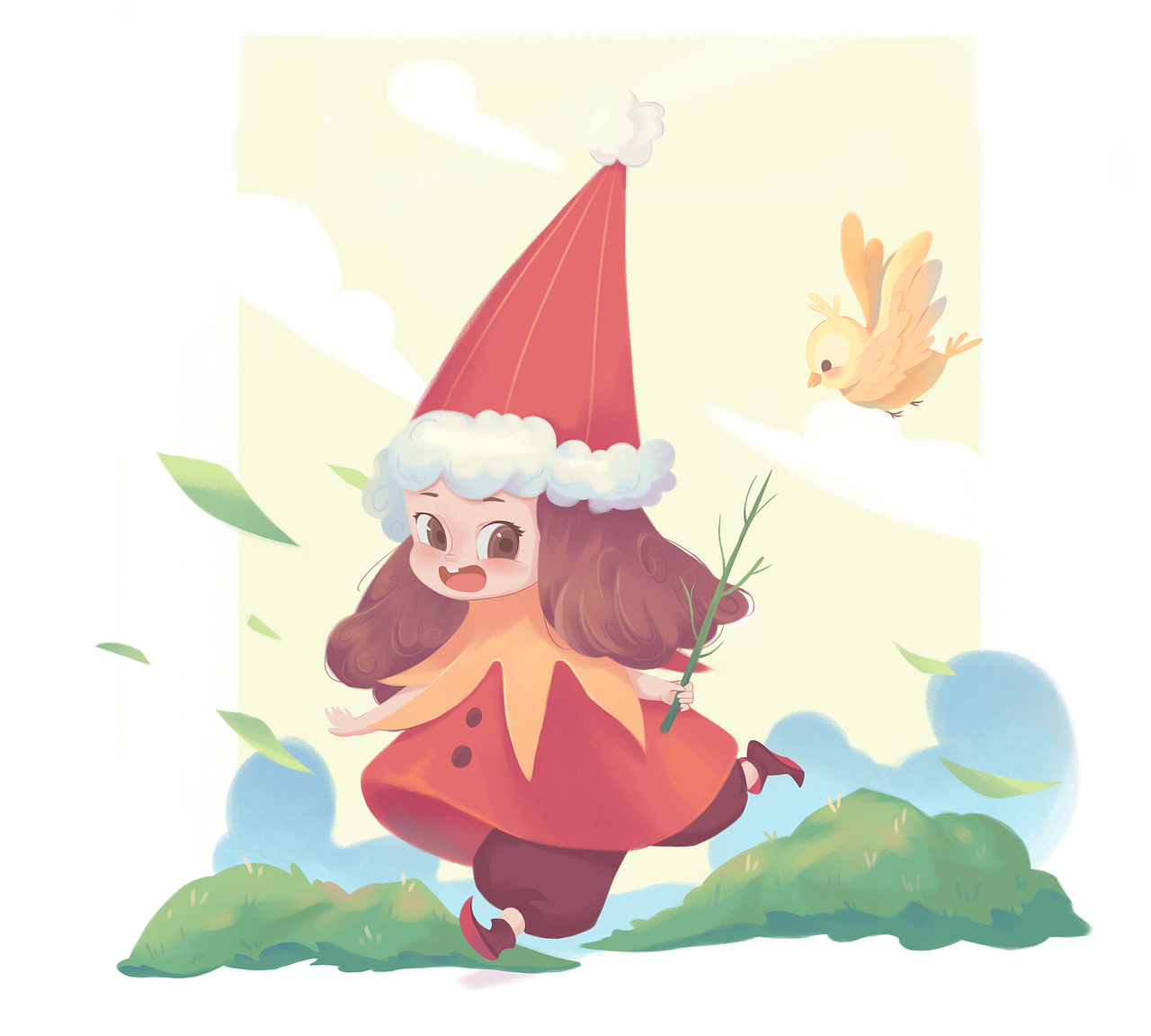 儿童插画练习（图ZMzc3NjM3MzMy） - 创作习作 - 站酷设计师小凉菜原创素材 - 站酷ZCOOL