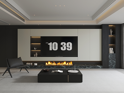 现代黑白灰格调