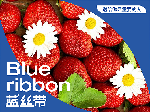 蓝丝带｜水果超市品牌包装VI视觉设计