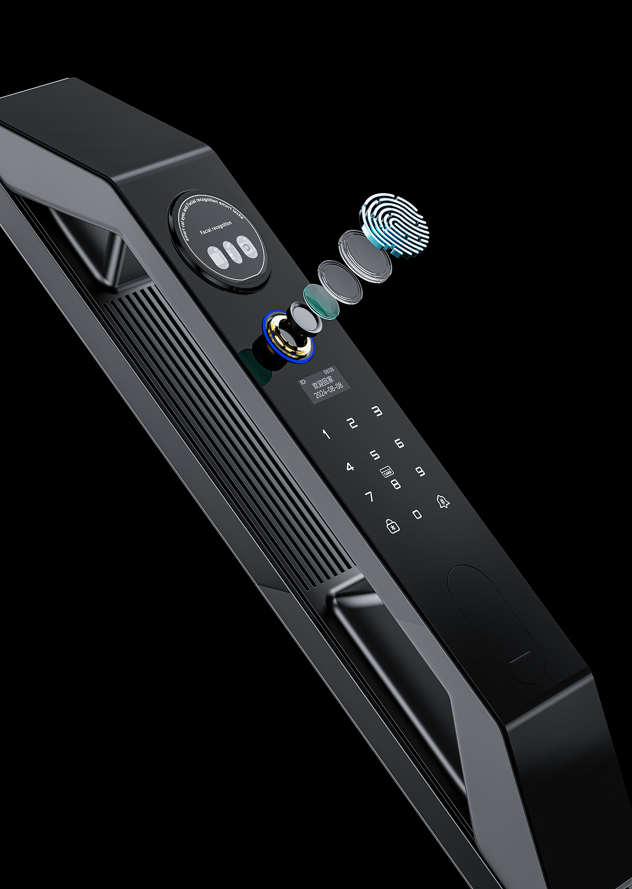 电商详情页丨智能门锁丨 详情建模渲染x2（图ZMzc3NjU2MDUy） - 电商 - 站酷设计师设计主义原创素材 - 站酷ZCOOL