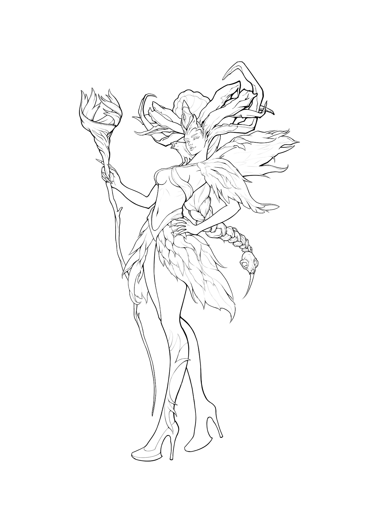 人物设计:魔焰妖女-翠莉丝