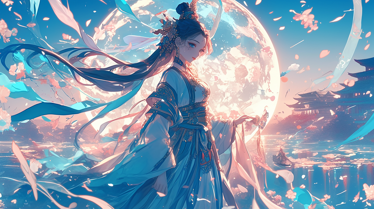 不一样的嫦娥（图ZMzc3NjY4OTA0） - 创作习作 - 站酷设计师娜娜鱼是鱼娜娜原创素材 - 站酷ZCOOL