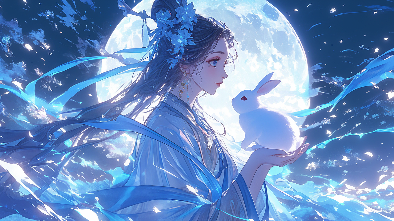 不一样的嫦娥（图ZMzc3NjY4OTI4） - 创作习作 - 站酷设计师娜娜鱼是鱼娜娜原创素材 - 站酷ZCOOL