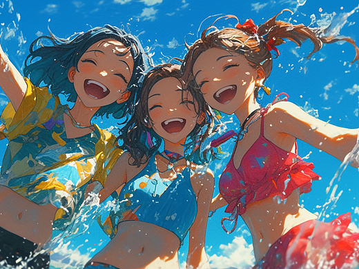 夏日的海边