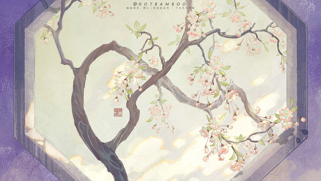 園林中的四季（圖ZMzc3NjkxOTI0） - 商業(yè)插畫 - 站酷設(shè)計(jì)師點(diǎn)哥小竹林原創(chuàng)素材 - 站酷ZCOOL