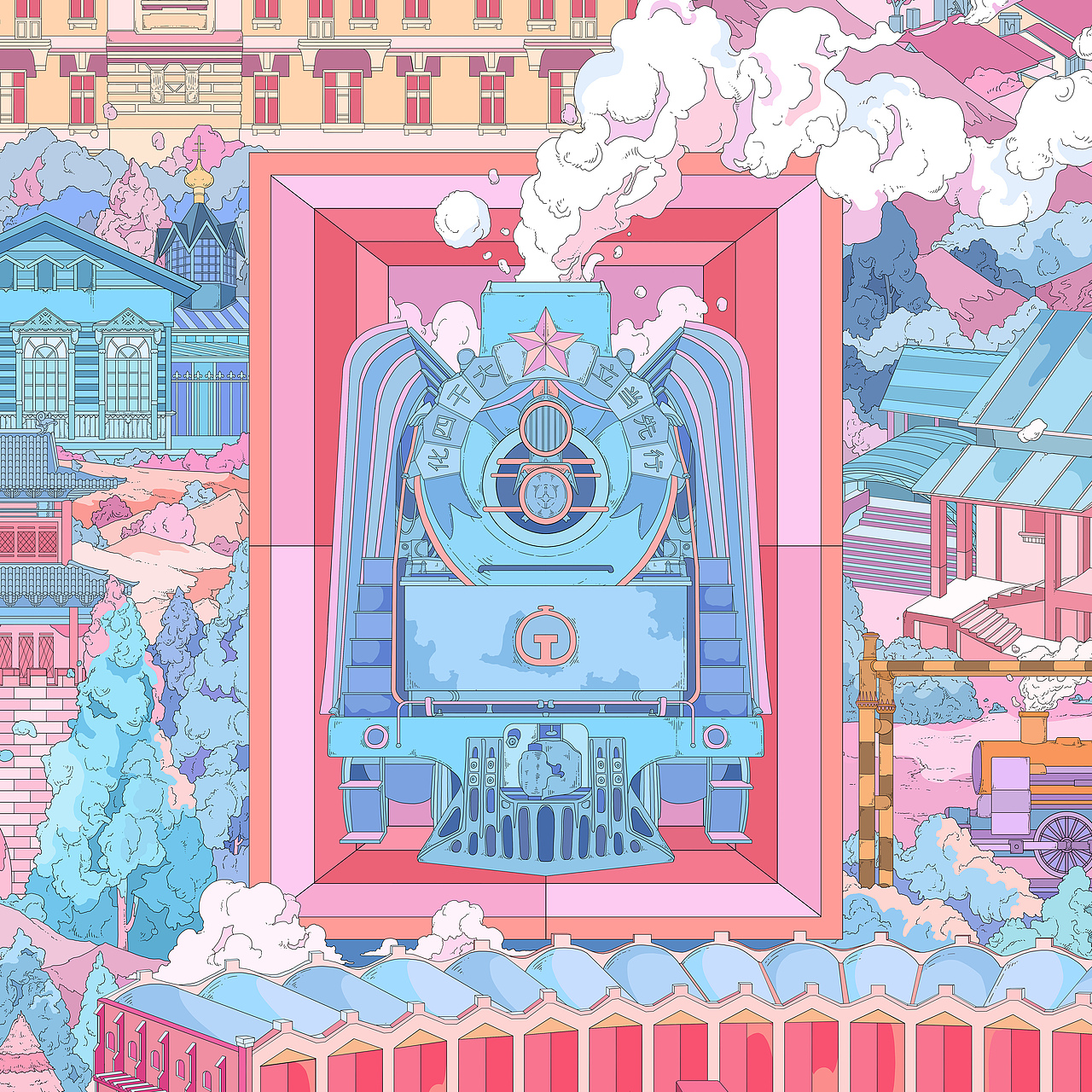 黑龙江省城市建筑及地方文化元素系列插画与丝巾设计(图ZMzc3Njk2NDM2) - 商业插画 - 站酷设计师ZBC_BETTER原创素材 - 站酷ZCOOL