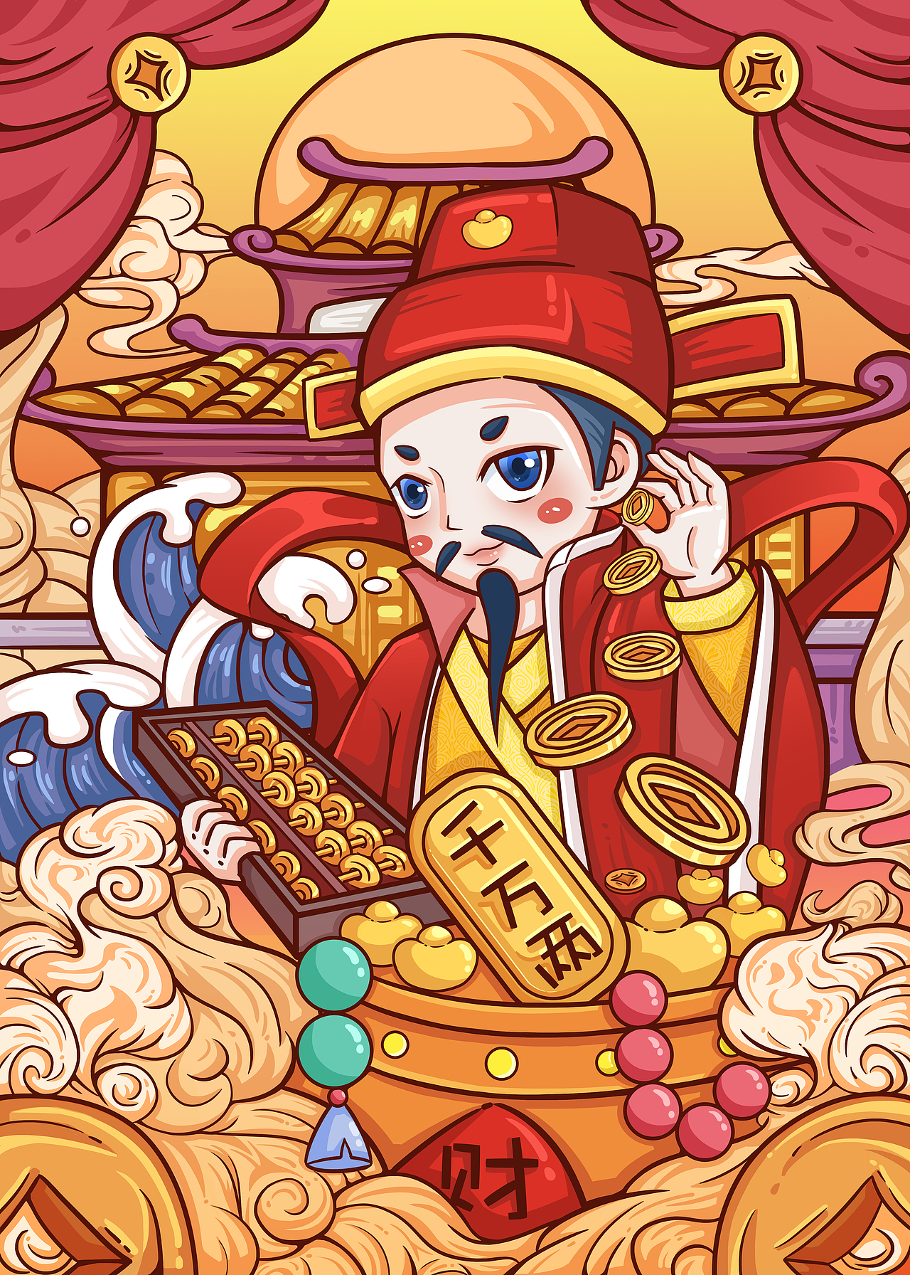 国潮风格绘制（图ZMzc3Njk3ODA4） - 创作习作 - 站酷设计师2nnjk原创素材 - 站酷ZCOOL