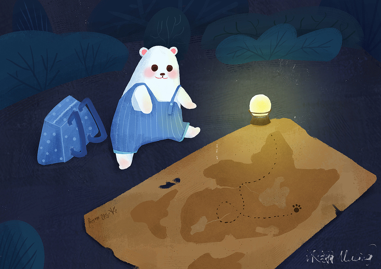 肌理绘本插画丨旅程（图ZMzc3NzAwOTMy） - 绘本 - 站酷设计师沐翎画画画原创素材 - 站酷ZCOOL