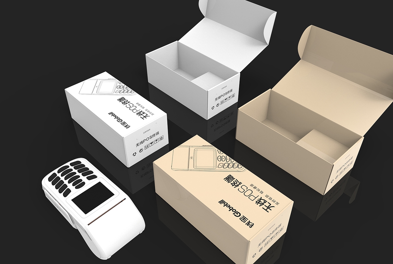 各类落地包装实物效果图