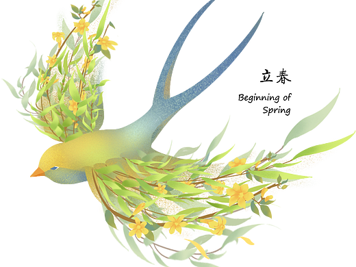 节气动物插画