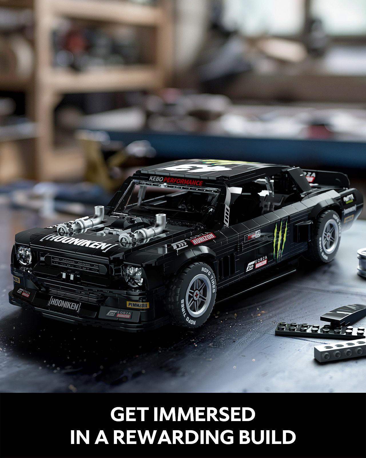 ai图片渲染场景图 | 野马砖车