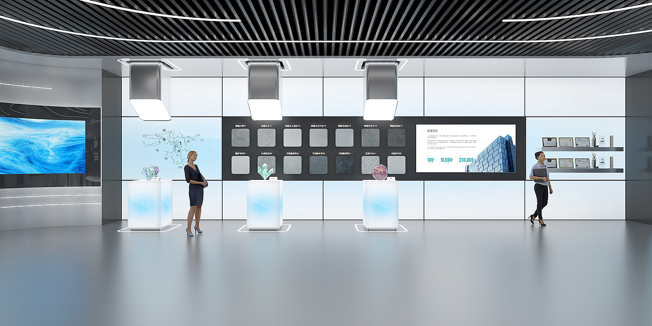 新材料展厅（图ZMzc3NzE1NjM2） - 展陈设计 - 站酷设计师FourNine肆九原创素材 - 站酷ZCOOL