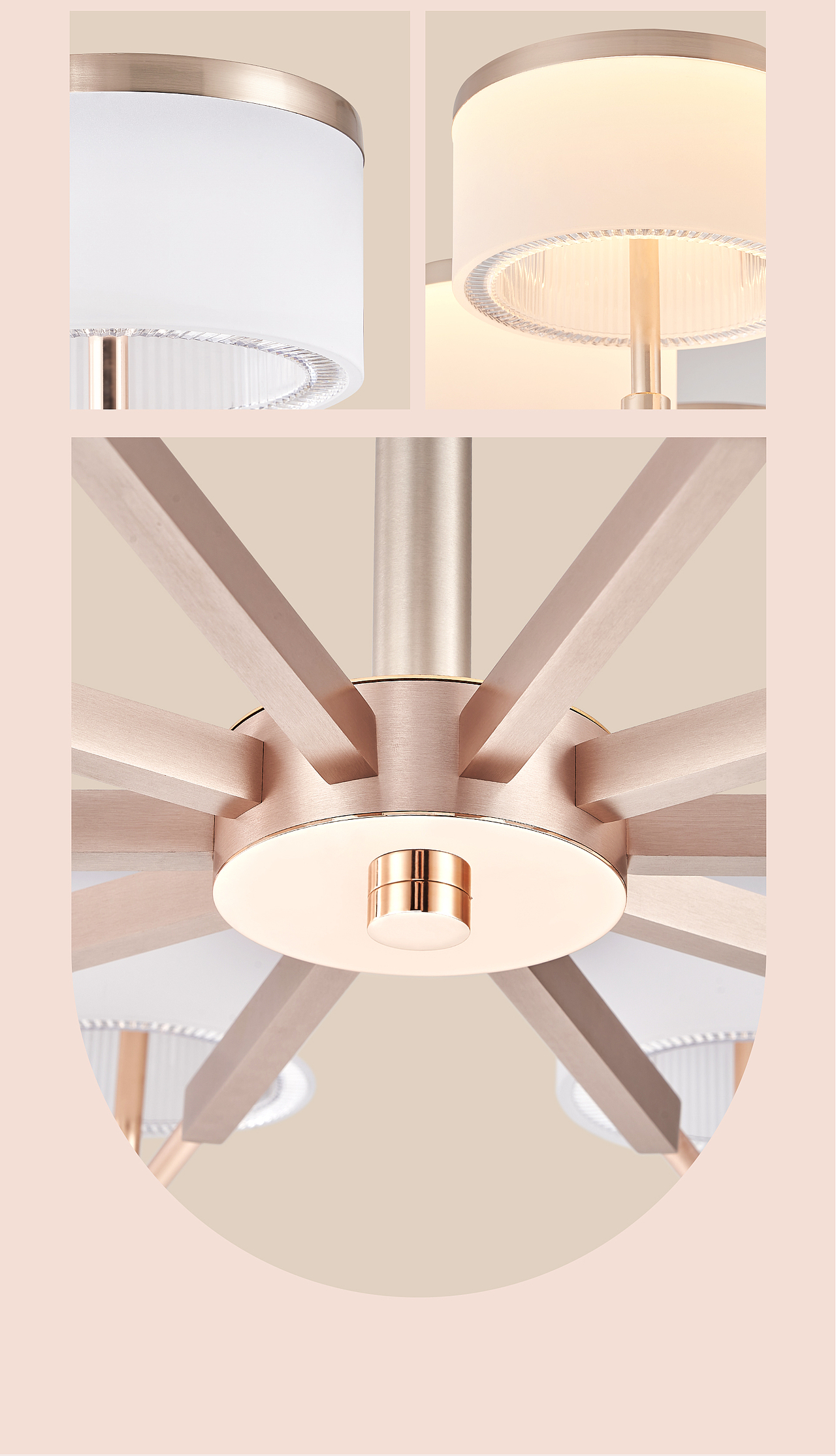 电商视觉丨轻奢梦幻吊灯详情页设计
