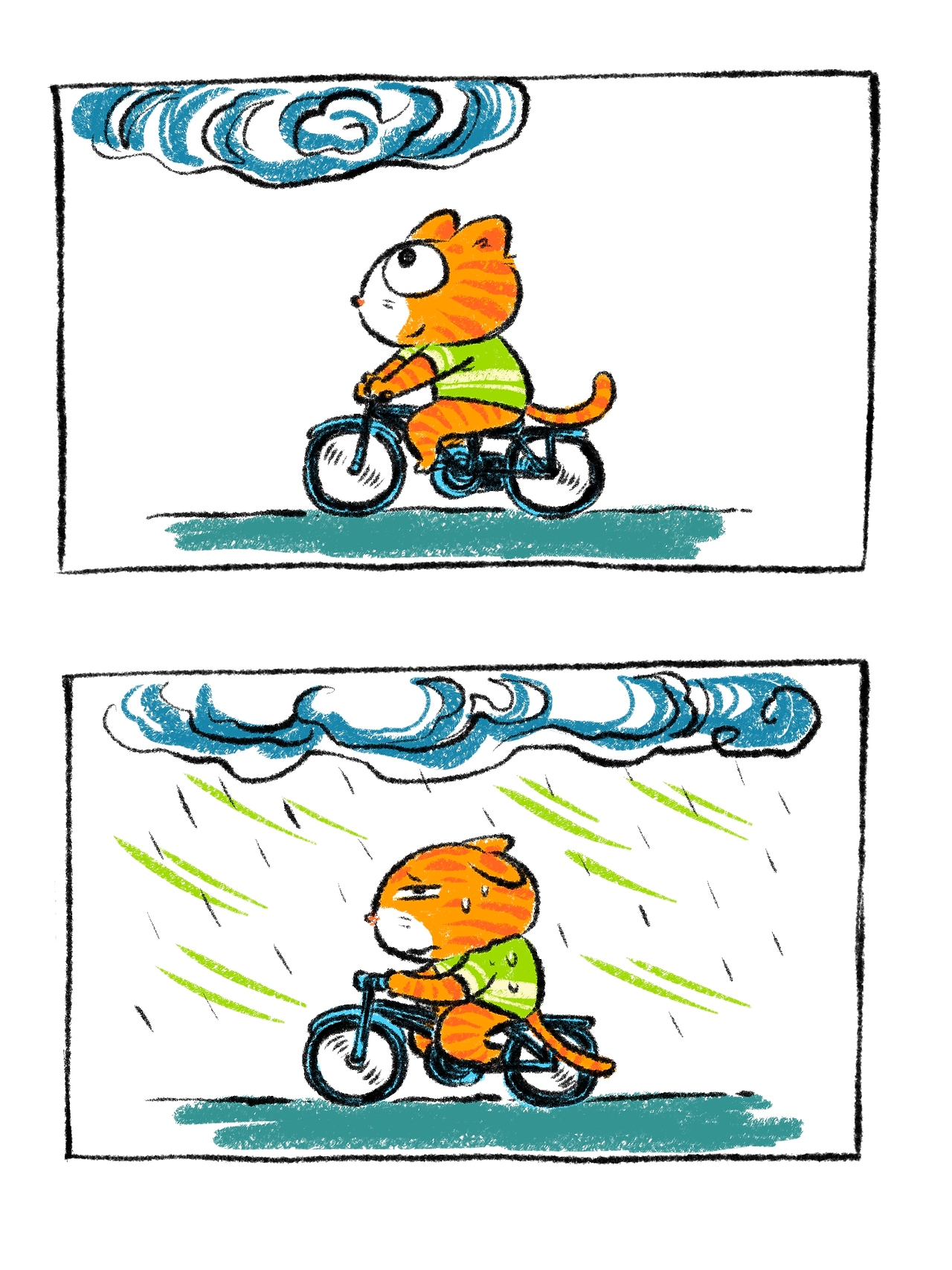 大橘沙沙的日常思考5（图ZMzc3NzI5NTQw） - 绘本 - 站酷设计师天朝羽原创素材 - 站酷ZCOOL