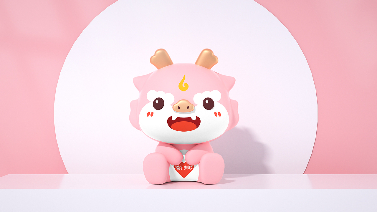 爱哆哆X橘猫2024龙年系列包装设计诞生礼礼盒包装手绘