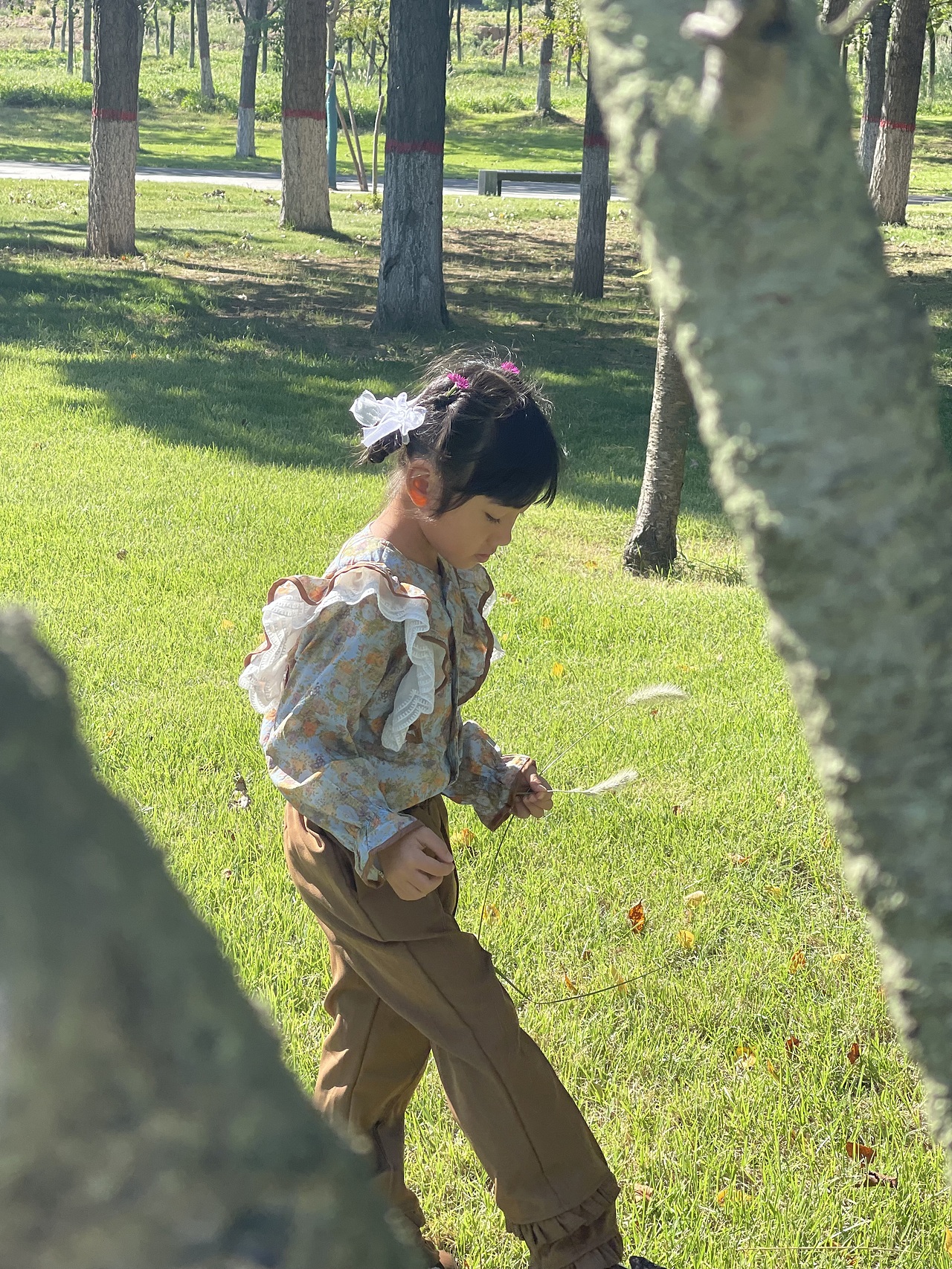 美丽的环秀湖公园,开心的宝贝们