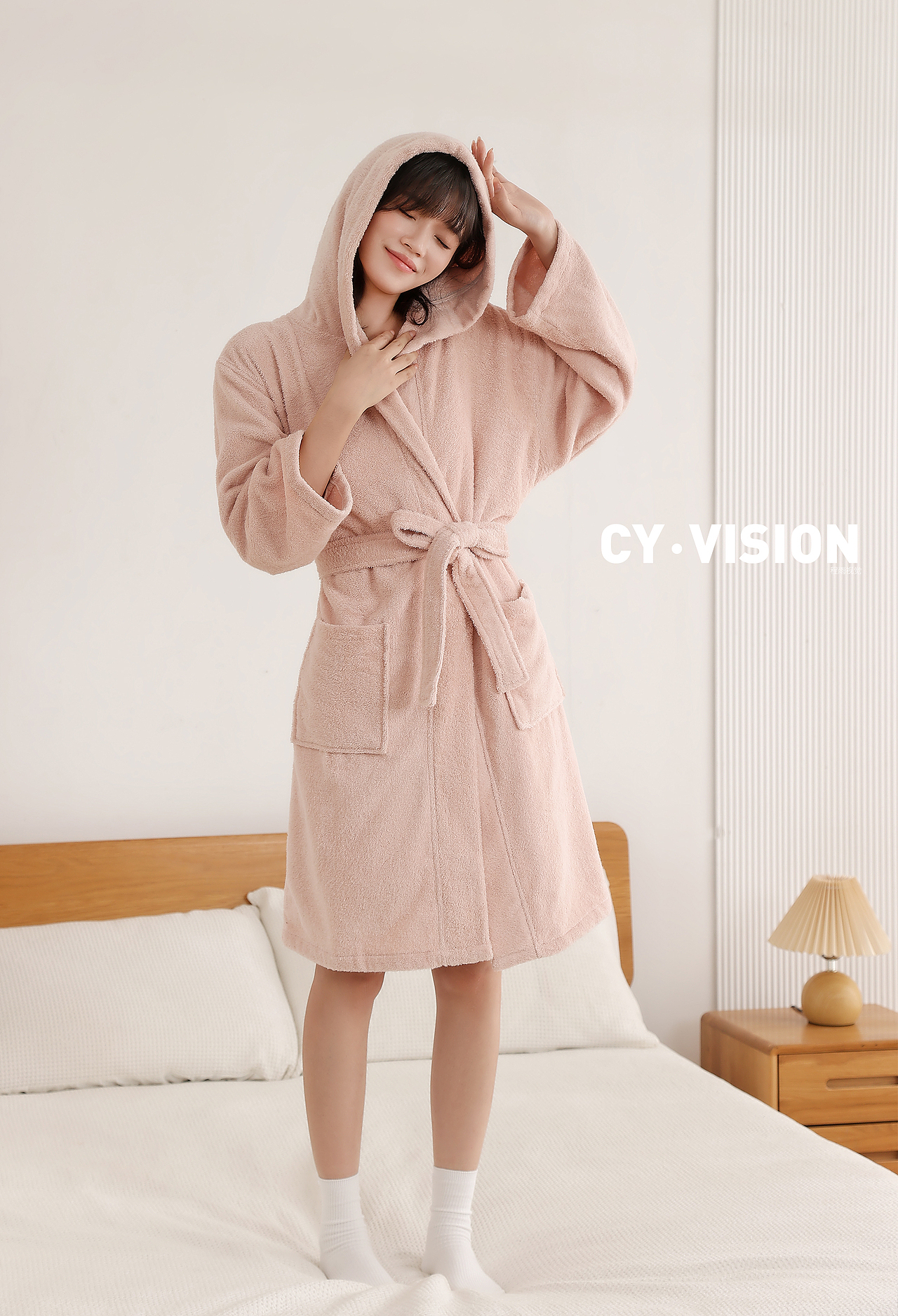 SANLI浴袍浴巾拍摄