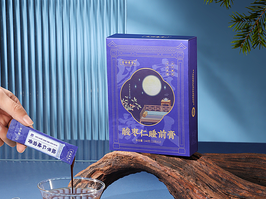 風河-酸枣仁睡前膏包装设计