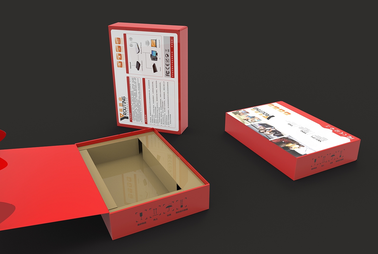 各类落地包装实物效果图