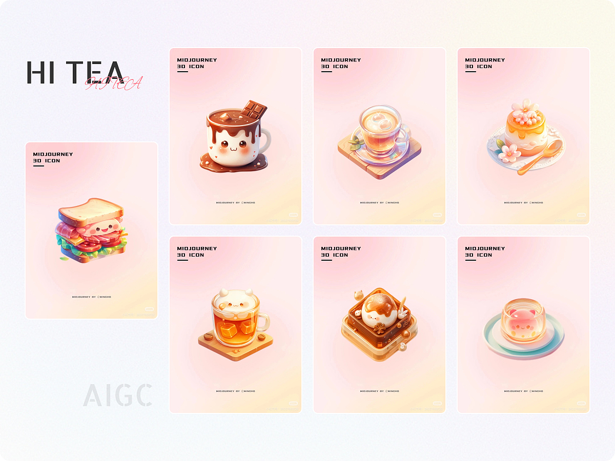 AIGC丨Midjourney 图标与海报设计（图ZMzc3NzUwOTM2） - 海报 - 站酷设计师小渣猫原创素材 - 站酷ZCOOL