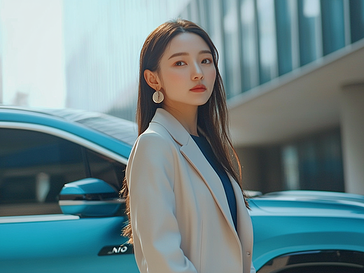 美女与车
