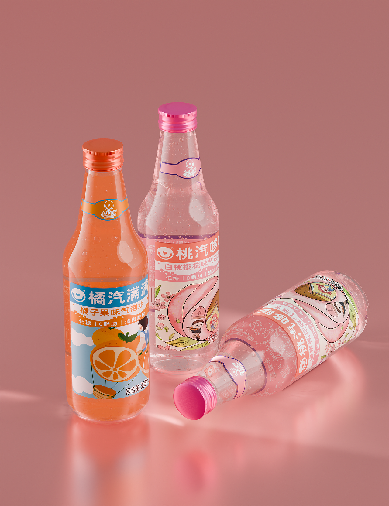包装设计丨小浪漫气泡水